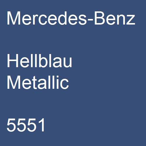 Mercedes-Benz, Hellblau Metallic, 5551.